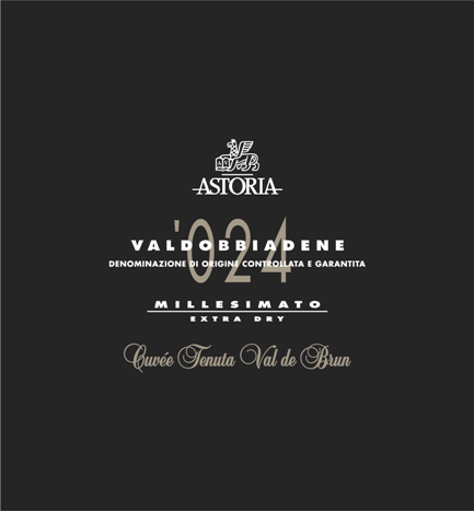 Etichetta del vino Valdobbiadene Cuvée Tenuta Val de Brun Extra Dry 2024