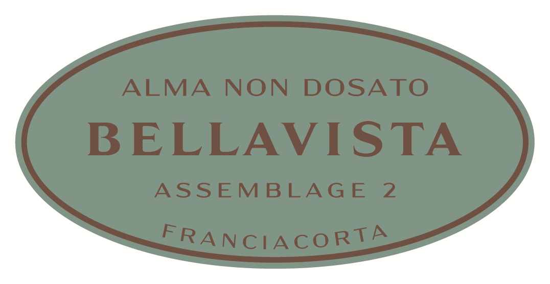 Etichetta del vino Franciacorta Alma Assemblage 2 Non Dosato