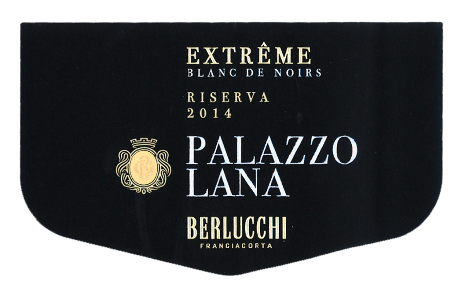 Etichetta del vino Franciacorta Riserva Palazzo Lana Extrême Extra Brut 2014