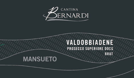 Etichetta del vino Valdobbiadene Prosecco Superiore Mansueto Brut 2024