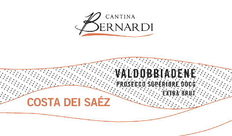 Etichetta del vino Valdobbiadene Prosecco Superiore Costa dei Saéz Extra Brut 2024