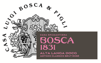 Etichetta del vino Alta Langa Collezione Luigi Bosca Rosé Brut 2020