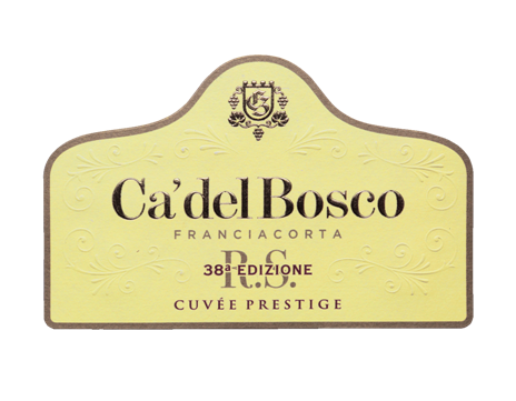 Etichetta del vino Franciacorta Cuvée Prestige R.S. 38a Edizione Brut