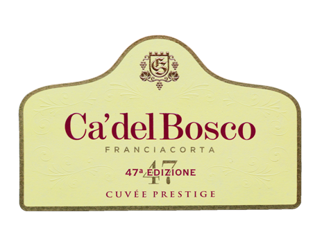 Etichetta del vino Franciacorta Cuvée Prestige 47a Edizione Extra Brut