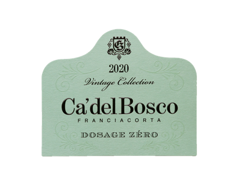 Etichetta del vino Franciacorta Vintage Collection Dosage Zéro 2020