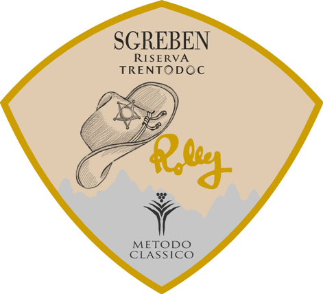 Etichetta del vino Trento Riserva Sgreben Rolly Extra Brut 2020