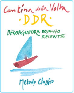 Etichetta del vino Lambrusco di Sorbara DDR Brut 2015