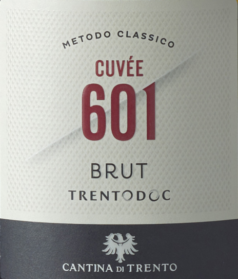 Etichetta del vino Trento Cuvée 601 Brut