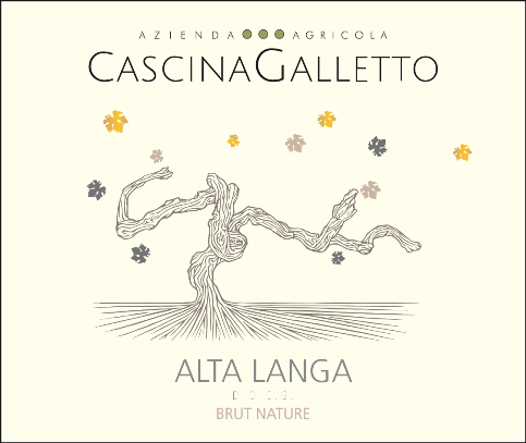 Etichetta del vino Alta Langa Brut Nature 2021