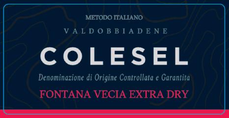 Etichetta del vino Valdobbiadene Fontana Vecia Extra Dry 2024
