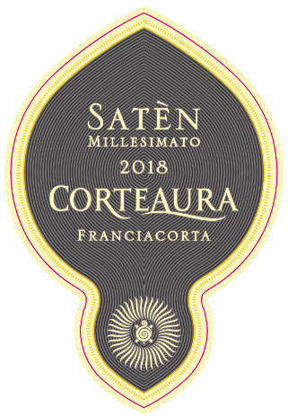 Etichetta del vino Franciacorta Satèn 2018
