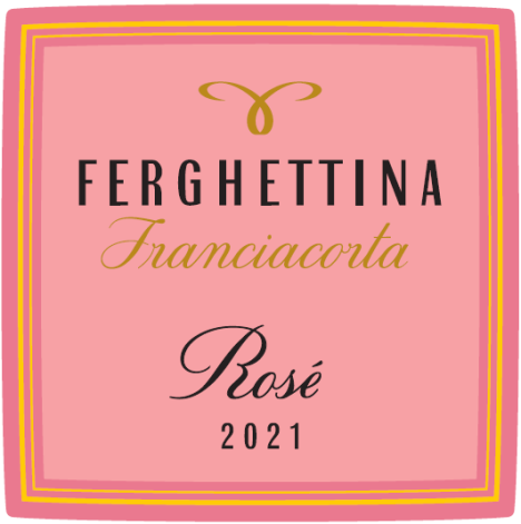 Etichetta del vino Franciacorta Rosé Brut 2021