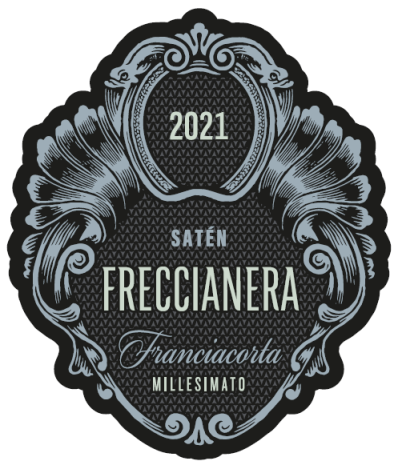 Etichetta del vino Franciacorta Satèn 2021