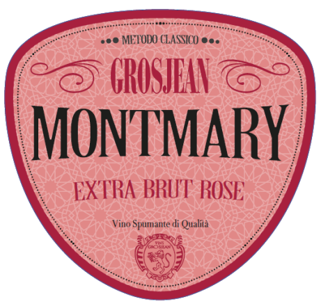 Etichetta del vino Montmary Rosé Extra Brut