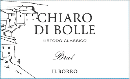 Etichetta del vino Chiaro di Bolle Brut 2023