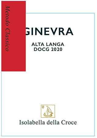 Etichetta del vino Alta Langa Ginevra Brut Nature 2020