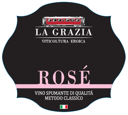 Etichetta del vino Alpi Retiche Rosé Brut