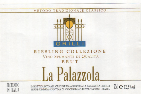 Etichetta del vino Riesling Collezione Brut 2013