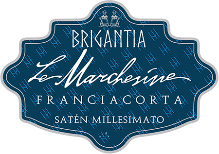 Etichetta del vino Franciacorta Brigantia Satèn 2021