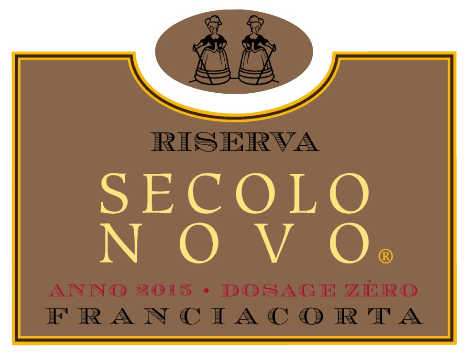 Etichetta del vino Franciacorta Riserva Secolo Novo Dosage Zéro 2015