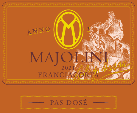 Etichetta del vino Franciacorta Aligi Sassu Pas Dosé 2021