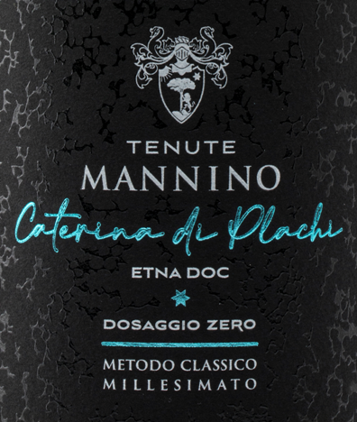 Etichetta del vino Etna Caterina di Plachi Dosaggio Zero 2019