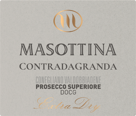 Etichetta del vino Conegliano Valdobbiadene Prosecco Superiore ContradaGranda Extra Dry