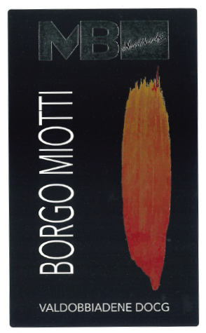 Etichetta del vino Valdobbiadene Borgo Miotti Brut