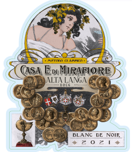 Etichetta del vino Alta Langa Blanc de Noir Brut 2021