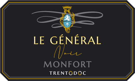 Etichetta del vino Trento Riserva Le Général Noir Extra Brut 2018