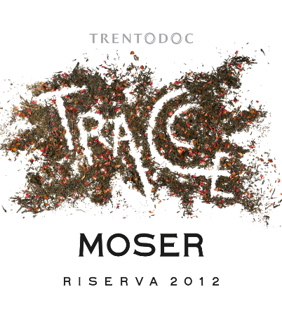 Etichetta del vino Trento Riserva Tracce Extra Brut 2012