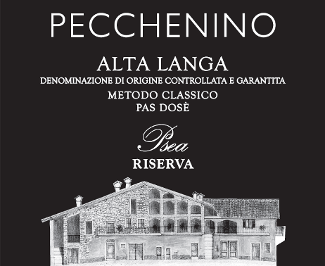 Etichetta del vino Alta Langa Riserva Psea Pas Dosé 2019