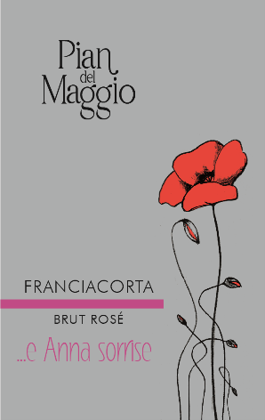 Etichetta del vino Franciacorta …e Anna sorrise Rosé Brut