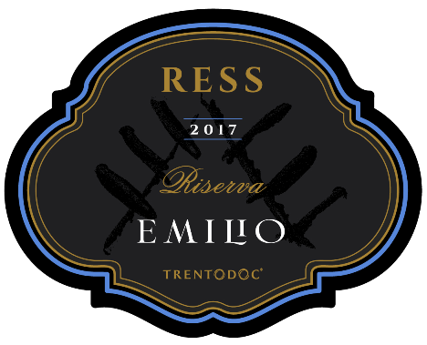 Etichetta del vino Trento Riserva Emilio Brut 2017