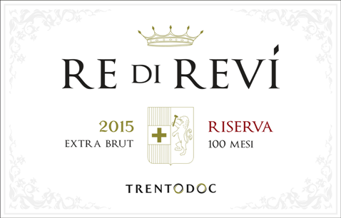 Etichetta del vino Trento Riserva Re di Revì Extra Brut 2015