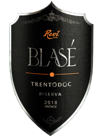 Etichetta del vino Trento Riserva Blasé Dosaggio Zero 2018