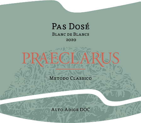 Etichetta del vino Alto Adige Blanc de Blancs Pas Dosé 2020