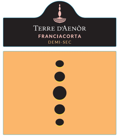 Etichetta del vino Franciacorta Demi-sec