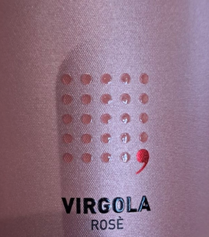 Etichetta del vino Virgola Rosé Brut