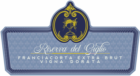 Etichetta del vino Franciacorta Riserva del Giglio Extra Brut 2015