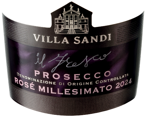 Etichetta del vino Prosecco Rosé Il Fresco Brut 2024