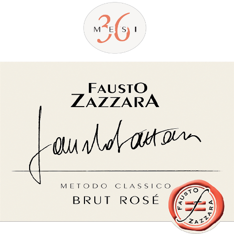 Etichetta del vino 36 Mesi Rosé Brut