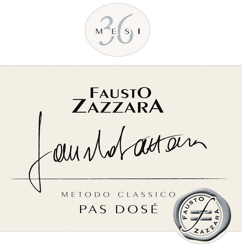 Etichetta del vino 36 Mesi Pas Dosé