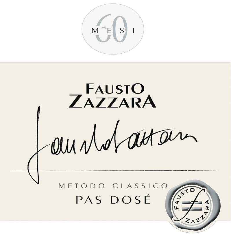 Etichetta del vino 60 Mesi Pas Dosé