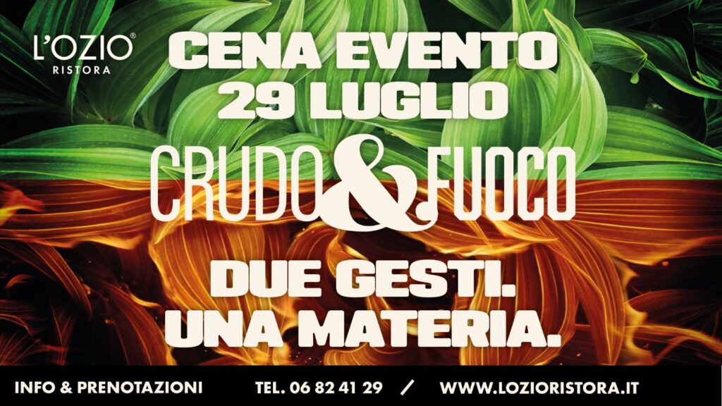 Crudo&amp;Fuoco. Dino De Bellis mette a confronto i due estremi dell’estate