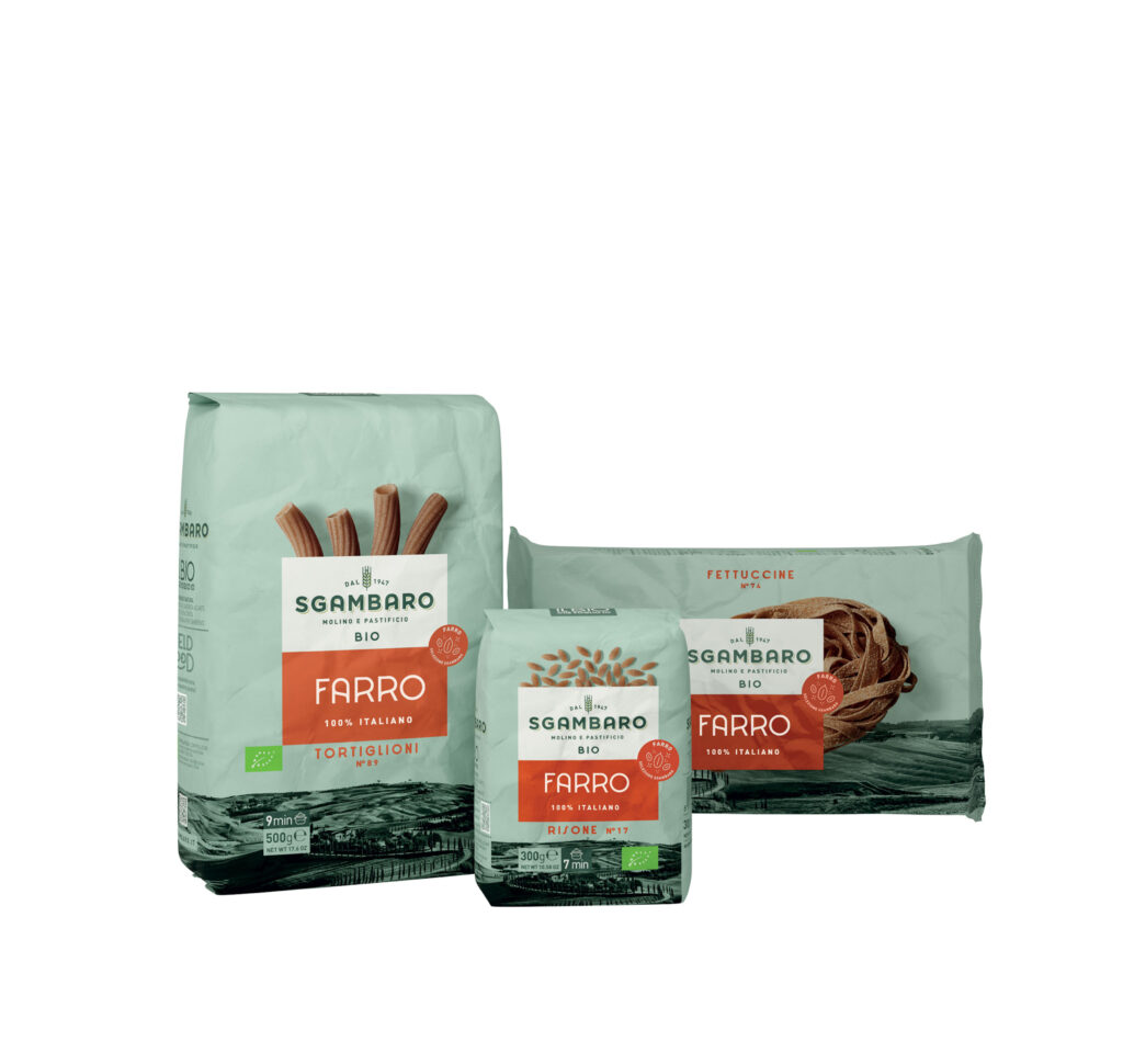 Sgambaro e la pasta di farro 100% italiana