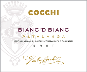 Etichetta del vino Alta Langa Bianc ’d Bianc Brut