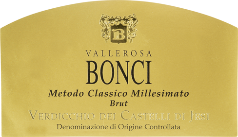 Etichetta del vino Verdicchio dei Castelli di Jesi Brut