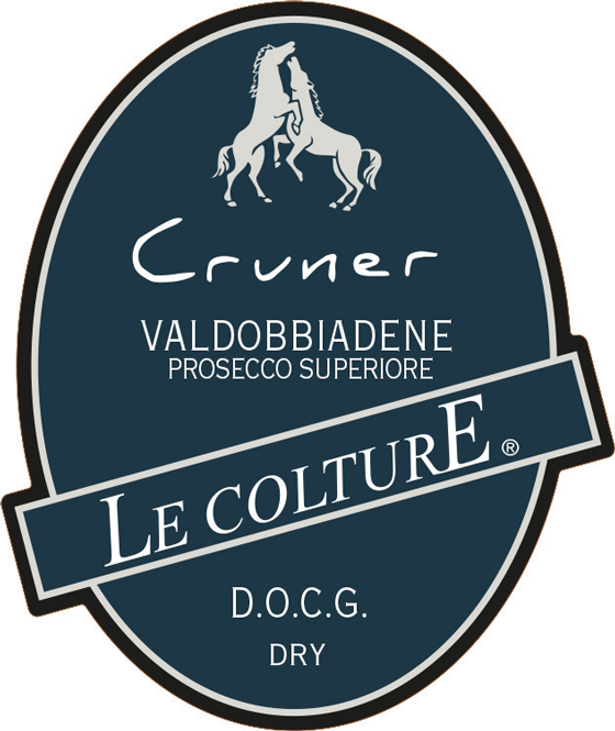 Etichetta del vino Valdobbiadene Prosecco Superiore Cruner Dry