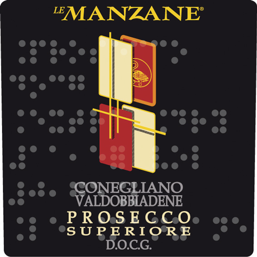 Etichetta del vino Conegliano Valdobbiadene Prosecco Superiore Extra Dry